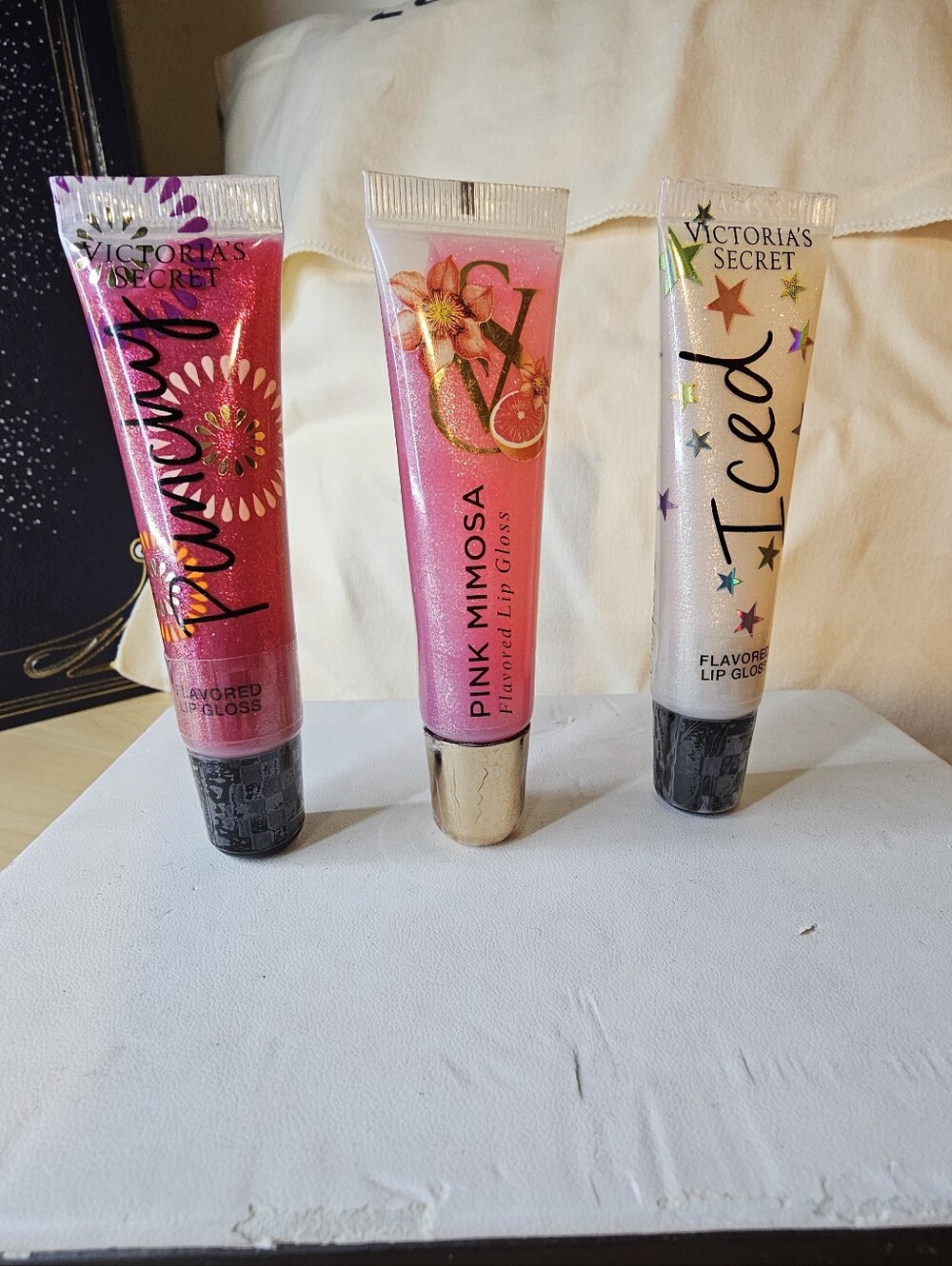 Victoria's Secret Flavored Lip Gloss Set Of 3